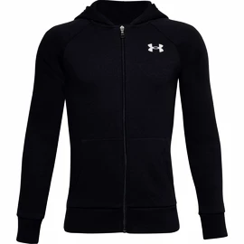 Jungen Hoody Under Armour RIVAL COTTON FZ HOODIE black