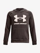 Jungen Hoody  Under Armour  RIVAL FLEECE HOODIE-BRN XS