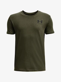 Jungen-T-Shirt Under Armour SPORTSTYLE LEFT CHEST SS-GRN