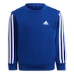 Kinder Hoodie adidas  Essentials 3-Stripes Crew Neck Royal Blue 110 cm