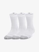 Kinder Socken Under Armour  3pk Crew Yth-WHT