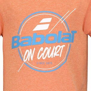 Kinder T-Shirt Babolat  Exercise Graphic Tee Boy Vibrant Orange