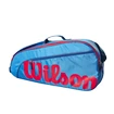 Kinder Tennisschlägertasche Wilson  Junior 3 Pack Blue/Orange