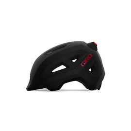 Kinderhelm Giro Scamp II LED Mat Black/Red