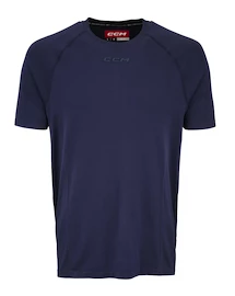 Kompressionsshirt CCM SS Premium Training Tee True Navy Senior