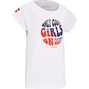 Mädchen T-Shirt Babolat  Exercise Cotton Tee Girl White