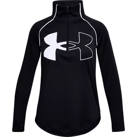 Mädchen T-Shirt Under Armour  Tech Graphic Logo Half Zip-BLK