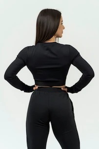 Oberteil für Frauen Nebbia Intense Women's Long Sleeve Crop Top Perform 839 Black XS