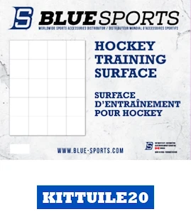 Schießbrett Blue Sports  Hockey Training Surface 20x White