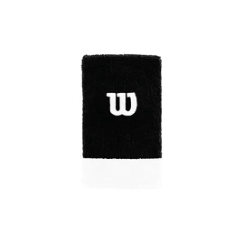 Schweißband Wilson Extra Wide Wristband Black/White