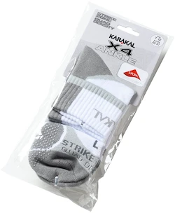 Socken Karakal  X4 Tech Ankle White/Grey