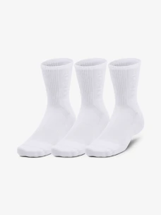 Socken Under Armour  3-Maker 3pk Mid-Crew-WHT