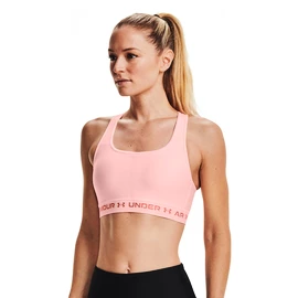 Sport BH Under Armour Mid Keyhole Bra pink Beta Tint