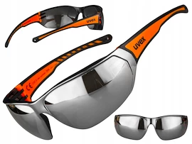 Sport Brille Uvex Sportstyle 204 Black/Orange UV