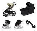 Stadt-Kinderwagen Thule Urban Glide 4-wheel Soft beige + Bassinet Black SET 5in1