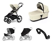 Stadt-Kinderwagen Thule Urban Glide 4-wheel Soft beige + Bassinet Soft beige SET 5in1