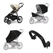 Stadt-Kinderwagen Thule Urban Glide 4-wheel Soft beige + Sicherheitsbügel + Regenschutz + Mückennetz