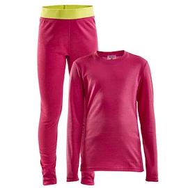 Thermoset für Kinder Craft Core Warm Baselayer Junior pink