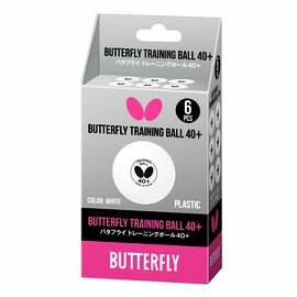 Tischtennisbälle Butterfly Training Ball 40+ White (6 ks)