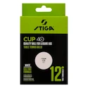 Tischtennisbälle Stiga  Cup 40+ ABS White 12 Pack