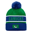 Wintermütze Fanatics  Authentic Pro Game & Train Cuffed Pom Knit Vancouver Canucks