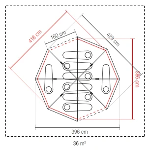 Zelte Coleman  Octagon BlackOut